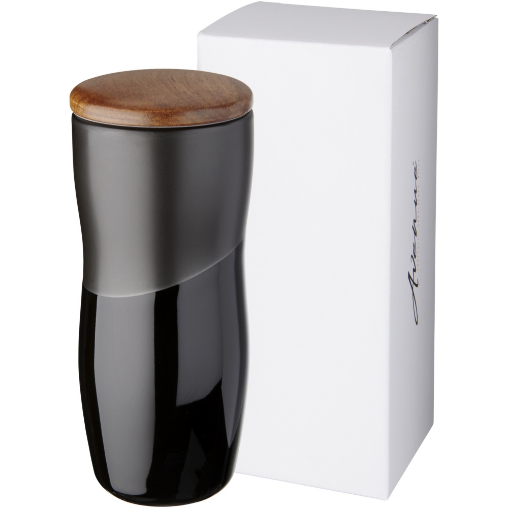 Logotrade promotional merchandise image of: Double-walled ceramic tumbler Reno 370 ml