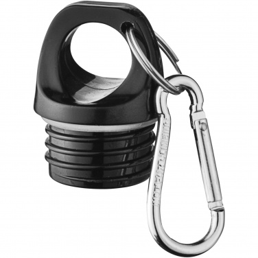 Logo trade corporate gifts image of: Oregon 770 ml matte water bottle with carabiner