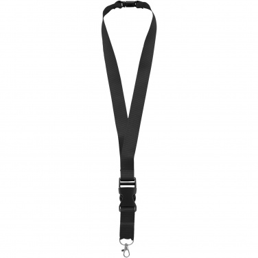 Logo trade promotional products image of: Yogi lanyard detachable buckle break-away closure