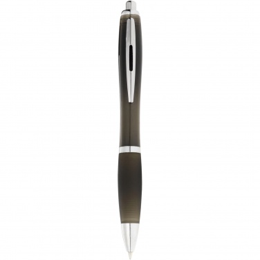 Logo trade business gifts image of: Nash ballpoint pen coloured barrel and black grip