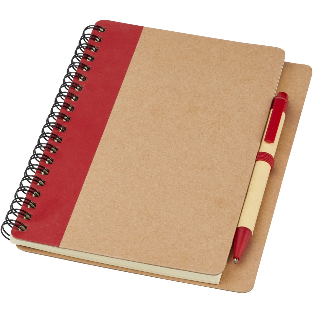 Logotrade promotional merchandise photo of: Priestly recycled notebook with pen