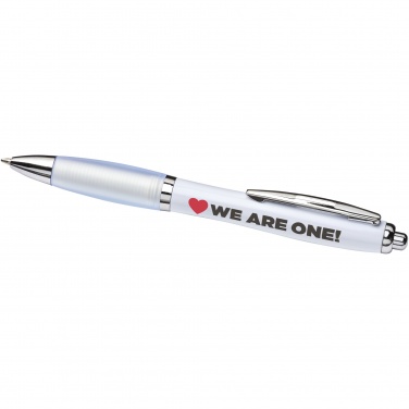 Logo trade promotional items image of: Nash ballpoint pen with coloured barrel and grip
