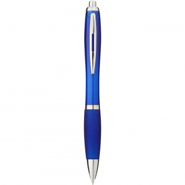 Logo trade corporate gifts image of: Nash ballpoint pen with coloured barrel and grip