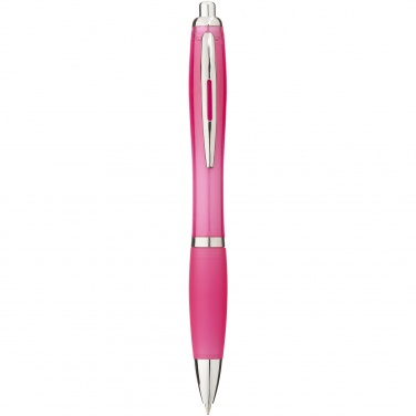 Logotrade promotional gift image of: Nash ballpoint pen with coloured barrel and grip