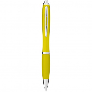 Logotrade promotional product image of: Nash ballpoint pen with coloured barrel and grip