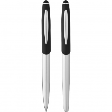 Logotrade promotional giveaways photo of: Geneva stylus ballpoint pen and rollerball pen set