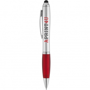 Logo trade corporate gift photo of: Nash stylus ballpoint with coloured grip