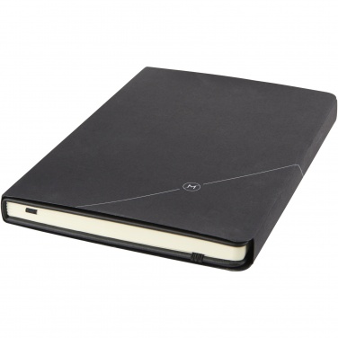 Logo trade promotional giveaways picture of: Theta A5 hard cover notebook