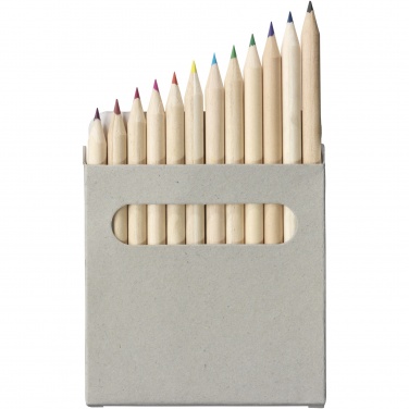 Logotrade promotional giveaway image of: Tallin 12-piece coloured pencil set