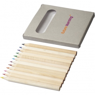 Logo trade promotional giveaway photo of: Tallin 12-piece coloured pencil set