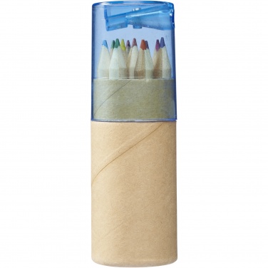 Logotrade business gift image of: Hef 12-piece coloured pencil set with sharpener