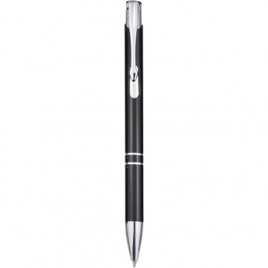 Logotrade promotional item image of: Moneta aluminium click ballpoint pen (blue ink)