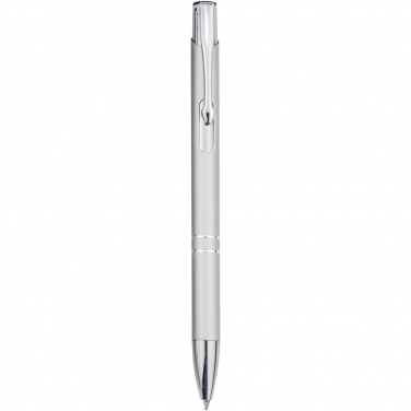 Logo trade promotional merchandise photo of: Moneta aluminium click ballpoint pen (blue ink)