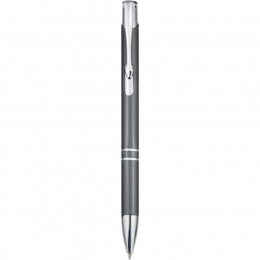 Logo trade promotional giveaway photo of: Moneta aluminium click ballpoint pen (blue ink)