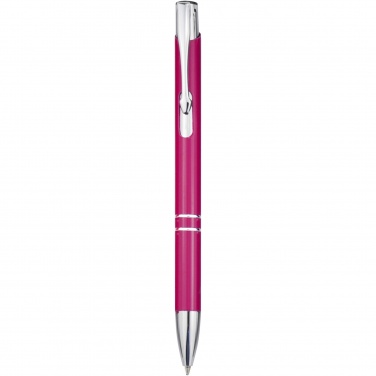 Logotrade business gift image of: Moneta aluminium click ballpoint pen (blue ink)