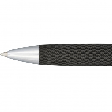 Logo trade promotional giveaway photo of: Carbon duo pen gift set with pouch