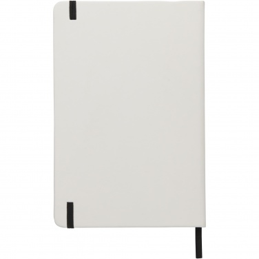 Logotrade advertising product image of: Spectrum A5 white notebook with coloured strap
