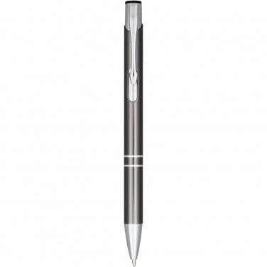 Logo trade promotional gift photo of: Moneta anodized aluminium click ballpoint pen