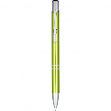 Logo trade business gift photo of: Moneta anodized aluminium click ballpoint pen