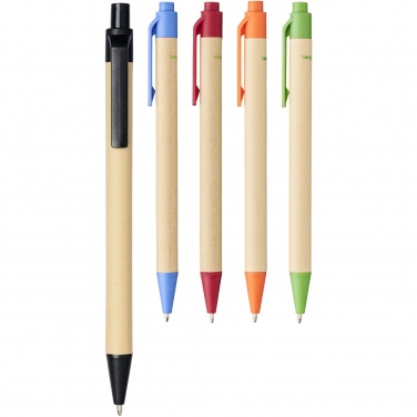 Logotrade promotional gift picture of: Berk recycled carton and corn plastic ballpoint pen