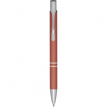 Logo trade advertising products picture of: Moneta soft touch ballpoint pen