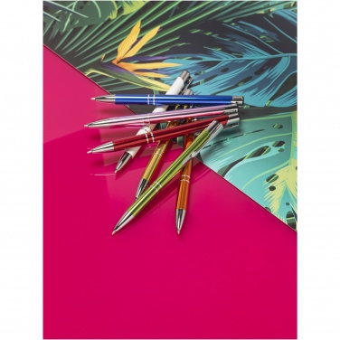 Logotrade promotional merchandise image of: Moneta anodized aluminium click ballpoint pen