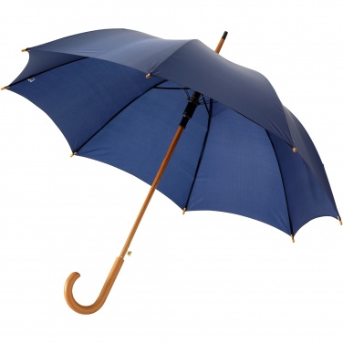 Logotrade promotional product picture of: Kyle 23" auto open umbrella wooden shaft and handle