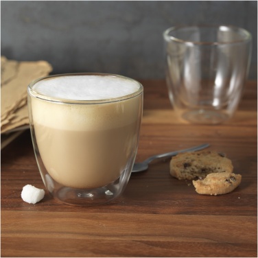 Logotrade promotional gift picture of: Boda 2-piece glass coffee cup set