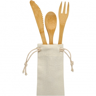 Logotrade corporate gift picture of: Celuk bamboo cutlery set