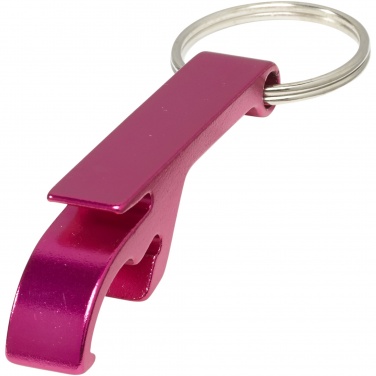 Logo trade promotional items image of: Tao bottle and can opener keychain