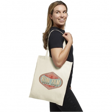 Logo trade promotional merchandise photo of: Carolina 100 g/m² cotton tote bag 7L