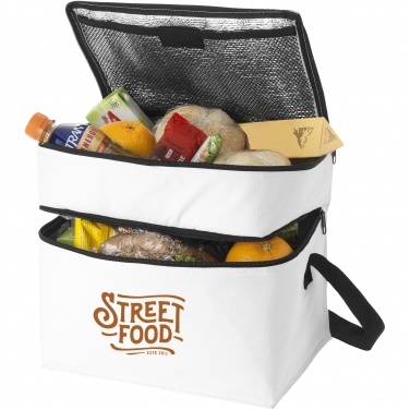 Logo trade promotional gifts image of: Oslo 2-zippered compartments cooler bag 13L