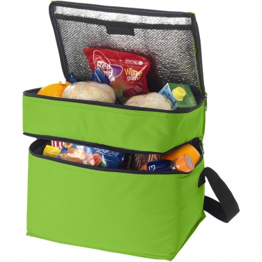 Logotrade promotional product image of: Oslo 2-zippered compartments cooler bag 13L