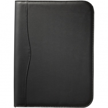 Logo trade business gift photo of: Ebony A4 zippered portfolio