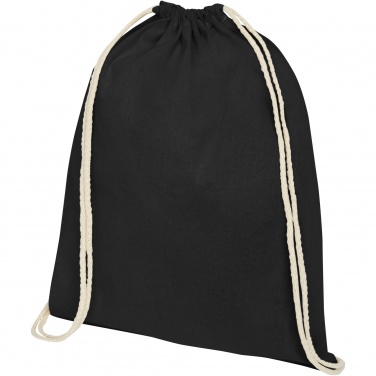 Logotrade advertising product picture of: Oregon 100 g/m² cotton drawstring bag 5L