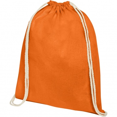 Logotrade promotional giveaway image of: Oregon 100 g/m² cotton drawstring bag 5L
