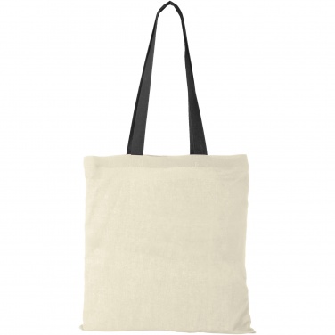 Logo trade business gifts image of: Nevada 100 g/m² cotton tote bag coloured handles 7L