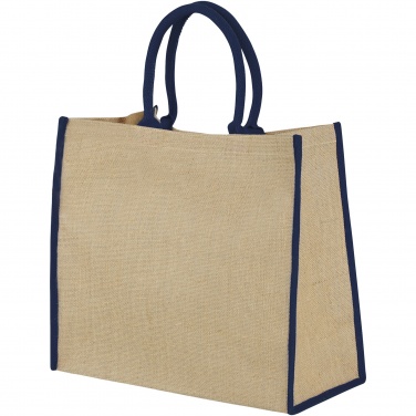 Logotrade promotional giveaways photo of: Harry coloured edge jute tote bag 25L