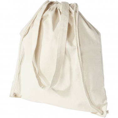 Logo trade promotional giveaways image of: Eliza 240 g/m² cotton drawstring bag 6L