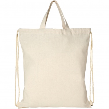 Logo trade business gifts image of: Pheebs 210 g/m² recycled drawstring bag 6L