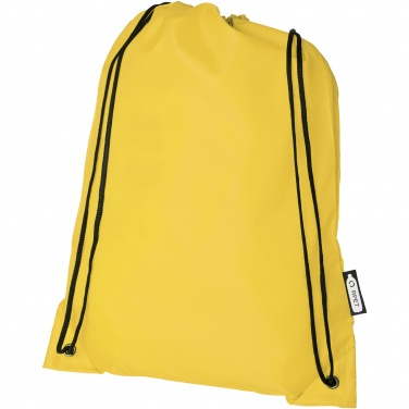 Logo trade corporate gifts image of: Oriole RPET drawstring bag 5L