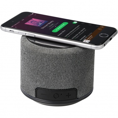 Logotrade promotional gift picture of: Fiber 3W wireless charging Bluetooth® speaker