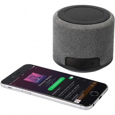 Logo trade promotional giveaways picture of: Fiber 3W wireless charging Bluetooth® speaker