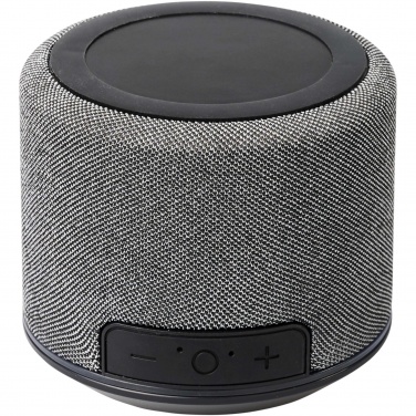 Logo trade promotional merchandise picture of: Fiber 3W wireless charging Bluetooth® speaker