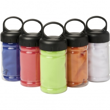Logo trade promotional products image of: Remy cooling towel in PET container