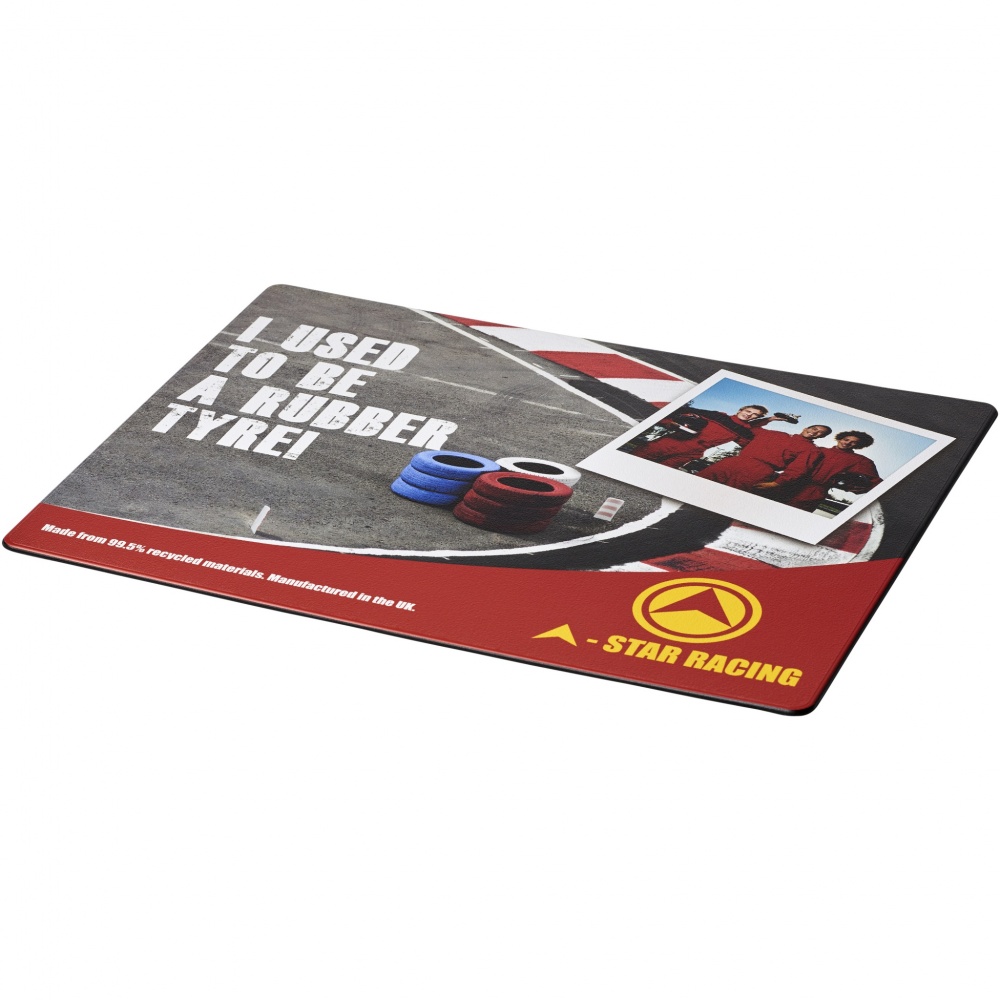 Logo trade promotional gifts image of: Brite-Mat® mouse mat with tyre material