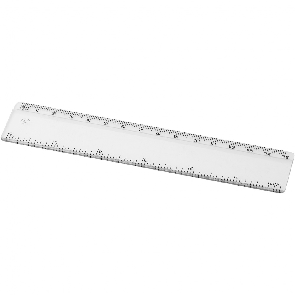 Logo trade corporate gifts picture of: Renzo 15 cm plastic ruler