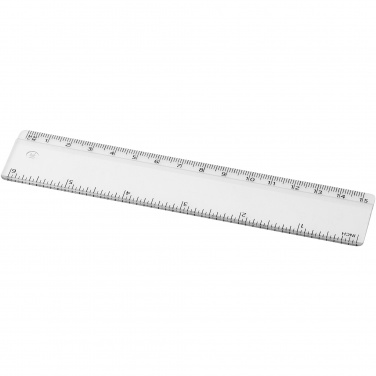 Logo trade promotional gift photo of: Renzo 15 cm plastic ruler