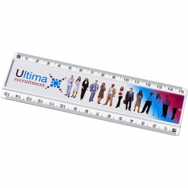 Logotrade promotional product image of: Ellison 15 cm plastic insert ruler