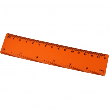 Logo trade advertising products image of: Rothko 15 cm plastic ruler